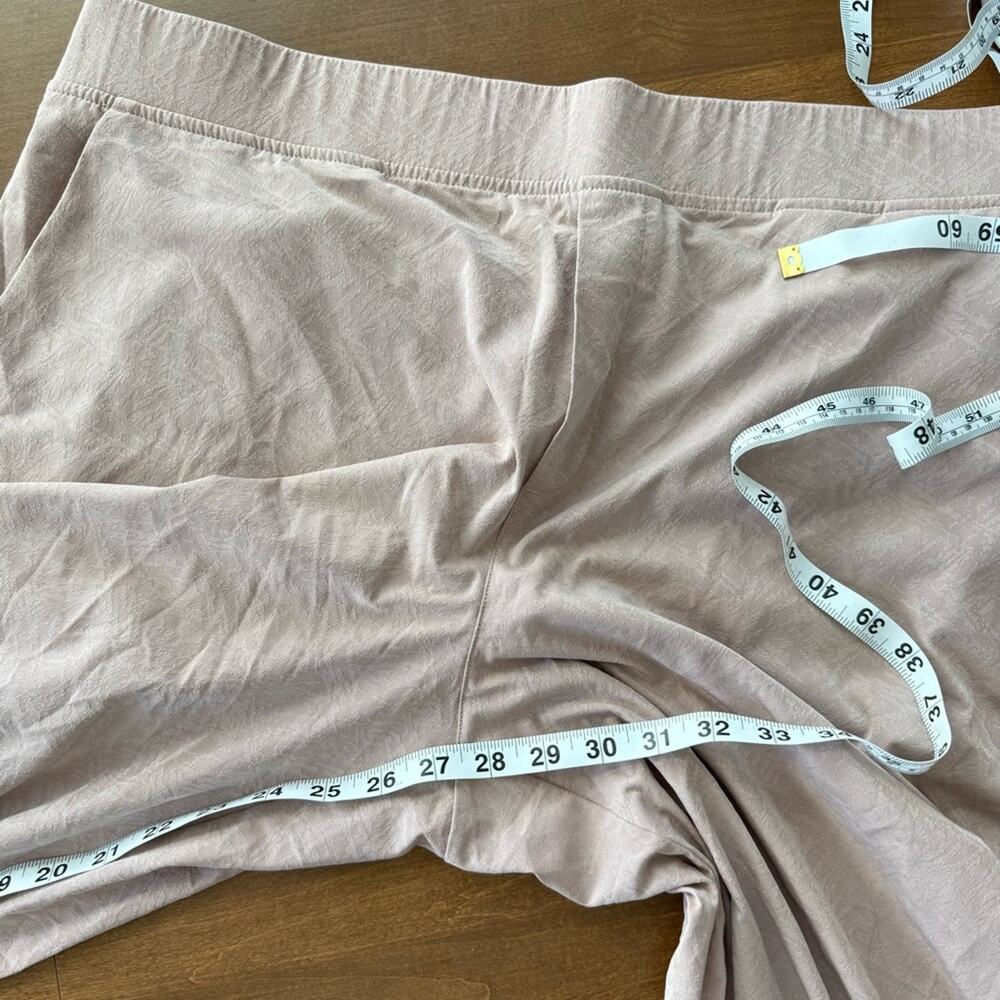 Athleta | Women’s Brooklyn Textured Ankle Pant Grain Camo Mocha Latte Blush Pink - Picture 8 of 10